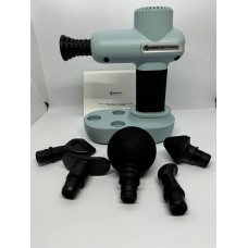 Портативний перкусійний масажер Booster Lightsaber Mini Green з подарунковим кейсом.