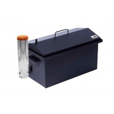 Коптильня/коптилка гарячого та холодного копчення з димогенератором L (510х300х320) з вуглецевої сталі з гідрозатвором.