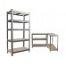 Стелаж металевий 180x90x30  5 полиць (сірий)
