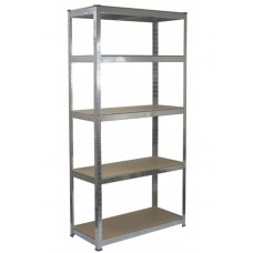 Стелаж металевий 150x70x30  5 полиць (сірий)