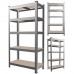 Стелаж металевий 150x70x30  5 полиць (сірий)