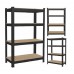 Стелаж металевий 150x70x30 4 полиці (чорний)