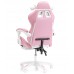 Дитяче геймерське крісло G892 з подушками та підставкою для ніг, Рожеве