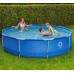 Каркасний садовий басейн Avenli (305 х 76 см) круглий, для дорослих та дітей, Синій (17798)