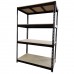 Стелаж металевий (180 x 150 x 60 см) 4 полиці, навантаження - 500 кг на полицю, Чорний