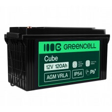 Акумулятор Green Cell AGM VRLA 12V 120Ah IP54 не потребує облуговування (термін служби - 5 років) Акумулятор Green Cell AGM VRLA 12V 120Ah IP54 не потребує облуговування (термін служби - 5 років)