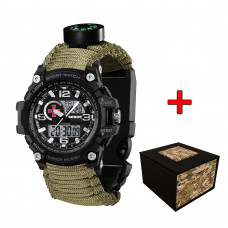 Patriot 012BKSU ЗСУ Чорні Паракордовий ремінець Army Green + Коробка
