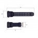 Ремінець для годинника Skmei 1637BK Black Ремінець для годинника Skmei 1637BK Black