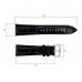 Шкіряний ремінець Premium 18х16 мм. Black