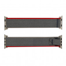 Нейлоновий ремінець 42/44/45/49 мм Grey-Red Нейлоновий ремінець 42/44/45/49 мм Grey-Red