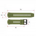 Ремінець для смарт годинника MK66 Army Green Ремінець для смарт годинника MK66 Army Green