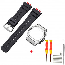 Ремінець + безель (рант) для Casio G-Shock GMW-B5000 Red-Black SI Ремінець + безель (рант) для Casio G-Shock GMW-B5000 Red-Black SI