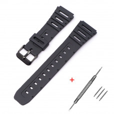 Ремінець для Casio F91W 18mm Black BK Ремінець для Casio F91W 18mm Black BK