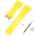 Ремінець для Casio G-Shock GA-100/110 Yellow-Glossy SI Ремінець для Casio G-Shock GA-100/110 Yellow-Glossy SI
