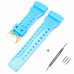 Ремінець для Casio G-Shock GA-100/110/120 Light Blue-Glossy GD Ремінець для Casio G-Shock GA-100/110/120 Light Blue-Glossy GD