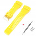 Ремінець для Casio G-Shock GA-100/110/120 Yellow-Glossy GD Ремінець для Casio G-Shock GA-100/110/120 Yellow-Glossy GD