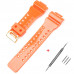 Ремінець для Casio G-Shock GA-100/110/120 Orange-Glossy GD Ремінець для Casio G-Shock GA-100/110/120 Orange-Glossy GD