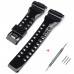 Ремінець для Casio G-Shock GA-100/110/120 Black-Glossy BK