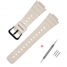 Ремінець для Casio G-Shock DW-5600 B White BK Ремінець для Casio G-Shock DW-5600 B White BK