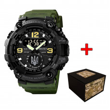 Awarder 004 Тризуб срібло Army Green-Black Awarder 004 Тризуб срібло Army Green-Black