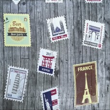 Самоклеюча 3D панель 700х700х4мм Поштові марки (091) SW-00001152 Самоклеюча 3D панель 700х700х4мм Поштові марки (091) SW-00001152