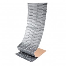 Самоклеюча 3D панель 1960x700x5мм Кладка Срібло SW-00001365 Самоклеюча 3D панель 1960x700x5мм Кладка Срібло SW-00001365