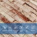 Самоклеюча 3D панель 700x770x5мм Бежева Катиринославська цегла SW-00001375