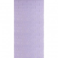 Самоклеюча 3D панель 3080x700x3мм Світло-фіолетова Цегла SW-00001758 Самоклеюча 3D панель 3080x700x3мм Світло-фіолетова Цегла SW-00001758