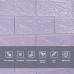 Самоклеюча 3D панель 3080x700x3мм Світло-фіолетова Цегла SW-00001758
