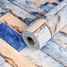 Самоклеючі шпалери 2800х500х1,5мм Синьо-жовта катиринославська цегла (D) SW-00001785 Самоклеючі шпалери 2800х500х1,5мм Синьо-жовта катиринославська цегла (D) SW-00001785