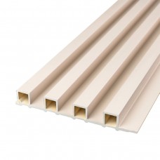 Рейка декоративна WPC стінова 3000х165х23мм Молочний SW-00001858