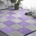 Підлога-пазл плюшевий 30х30х1см Фіолетовий (D) SW-00002086