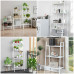 Стелаж-етажерка двоярусний з металу 60х26х60см Білий SW-00002102