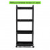 Етажерка мобільна чотириярусна універсальна пластикова 41х25х101см Чорна SW-00002108 Етажерка мобільна чотириярусна універсальна пластикова 41х25х101см Чорна SW-00002108