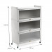 Шафа мобільна для зберігання розкладна триярусна з сталі 70х36х112,8см Світло-сірий SW-00002116 Шафа мобільна для зберігання розкладна триярусна з сталі 70х36х112,8см Світло-сірий SW-00002116