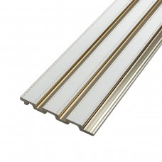 Рейка декоративна PS 2900х115х12мм Під білу шкіру із золотом SW-00002130