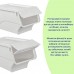 Контейнер для зберігання 45.5х38х31см Білий SW-00002420