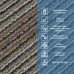 Плитка під ковролін без клейового шару 500х500х4мм Коричнево-сірий SW-00002714