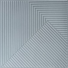 Самоклеюча декоративна 3D панель 500х500х5мм Бамбук Сірий SW-00002878