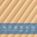 Самоклеюча декоративна 3D панель Бамбук Жовто-пісочний 500х500х5мм SW-00002879