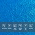 3D панель самоклеюча 700х770х5мм цегла Синій (003-5) SW-00000154