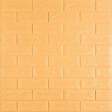 3D панель самоклеюча 700х770х5мм цегла Жовто-пісочний (009-5) SW-00000028