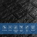 3D панель самоклеюча 700х770х3мм цегла Чорна (019-3) SW-00000584