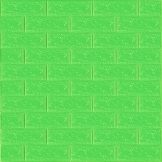 3D панель самоклеюча 700х770х3мм цегла Зелена (013-3) SW-00000639