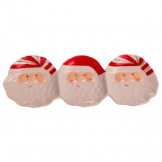 Блюдо сервірувальне новорічне для закусок Santa Claus 33.5×12.5 (см) з порцеляни CR-1-33 Блюдо сервірувальне новорічне для закусок Santa Claus 33.5×12.5 (см) з порцеляни CR-1-33