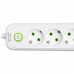 Мережевий фільтр-подовжувач 5 розеток 3xUSB-A 1xUSB-C 5м білий HP-5-43 Мережевий фільтр-подовжувач 5 розеток 3xUSB-A 1xUSB-C 5м білий HP-5-43