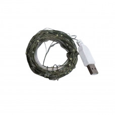 Гірлянда роса 10 метрів USB на 100 led світлодіодів крапля на зеленому дроті USB100L10MGY Гірлянда роса 10 метрів USB на 100 led світлодіодів крапля на зеленому дроті USB100L10MGY