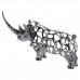 Декоративна фігурка Rhinoceros 23x6x10 см металева HP-7-23 Декоративна фігурка Rhinoceros 23x6x10 см металева HP-7-23