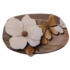 Килимок для ванної кімнати з 3D-ефектом Petal Relief 58*38 см діатомітовий Коричневий HP-42-35 Килимок для ванної кімнати з 3D-ефектом Petal Relief 58*38 см діатомітовий Коричневий HP-42-35