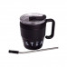 Термочашка Coffee & Tea з трубочкою чорна HP-14-23B Термочашка Coffee & Tea з трубочкою чорна HP-14-23B